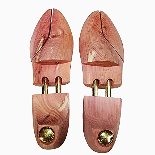 2 Piezas/Lote Cedro Rojo Madera Zapato de Hombre Árboles de Longitud Ajustable y Ancho Zapato Shaper Herramienta de Cuidado de Zapato Mejor Forma Antiarrugas hormas para Zapatos 649