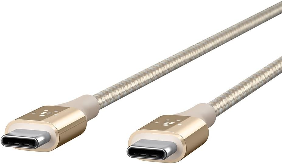Up To 40% OFF Belkin MIXIT DuraTek Kevlar USB-C (USB Type C) to USB-C Cable, 4 Feet (Gold)