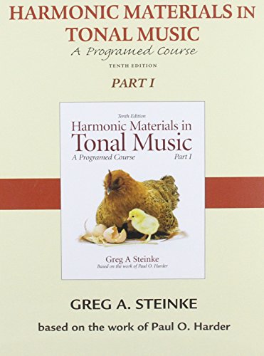 Audio CD for Harmonic Materials in Tonal Music, Part 1