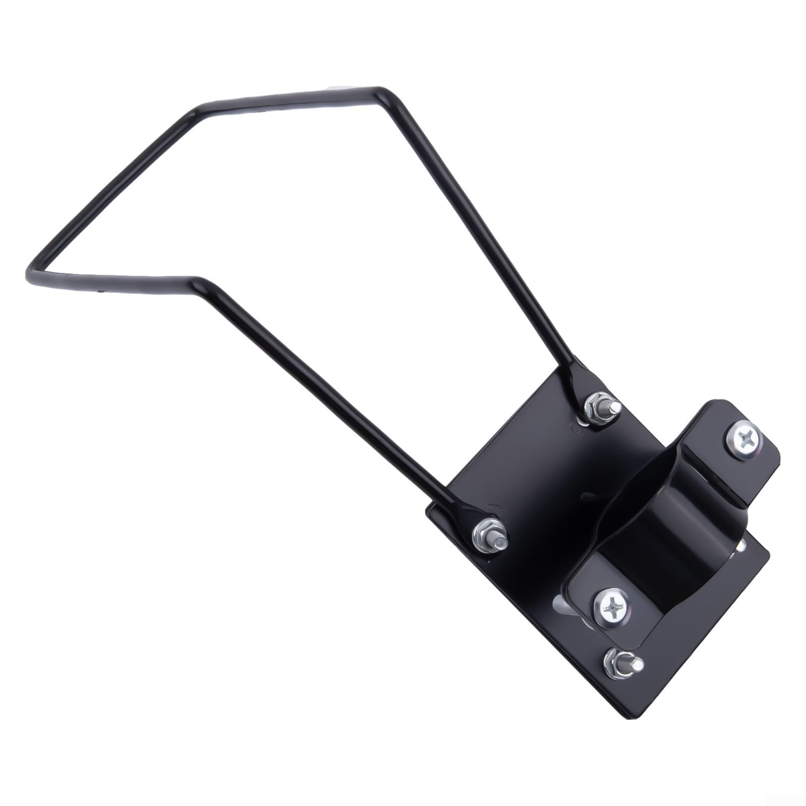 Support Fixation Panier Avant Vélo - Métal Robuste - Universel Pour Vélo Pliant, Route, VTT - 9 X 6.8 Cm