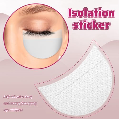 JJUNW 100 Stück Lidschatten Pads, Lidschattenschild Lidschatten Schablonen zur Verhinderung von Wimpernverlängerung Tönung und Lippen Make-up Rückstand