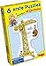 Haba 3901 - 6 erste Puzzles Baustelle, Puzzle mit 6 lustigen Baustellenmotiven für Kinder ab 2 Jahren, mit Bauarbeiterholzfigur zum freien Spielen