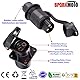 SPARKMOTO 3 Stück x 3 Polig Traktor Stecker Steckdose 12V 24V, Wasserdicht 3 poliger stecker 12v Traktor und 3 polige Steckdose,Traktor 3 poliger Stecker und 3 polige Traktor Steckdose(3 Stück)