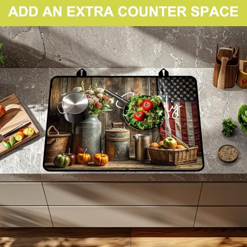 Image of Stove Top Covers for Electric Stove, Glass Stove top Cover 28 inchx 20 inch