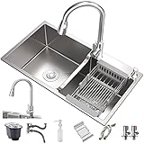 ensemble salle de bain double vasque pas cher Évier profond à double cuve : découvrez la commodité de tremper de grands ustensiles de cuisine et ustensiles de cuisson dans notre design de bol profond. Les coins zéro rayon offrent un aspect élégant et moderne. L'installation sous support maximise l'espace de votre comptoir, tandis que la transition transparente et les coins faciles à nettoyer améliorent l'esthétique générale. Parfait pour toute mise à niveau de cuisine