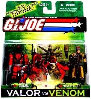 Razor Trooper and Neurotoxin - GI Joe Real American Hero Valor vs Venom Figure
