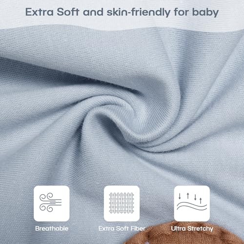 Image of MEXXI Baby Transitional Swaddle, 2 Pack Sleep Sack With Arms Up, 0.5 TOG