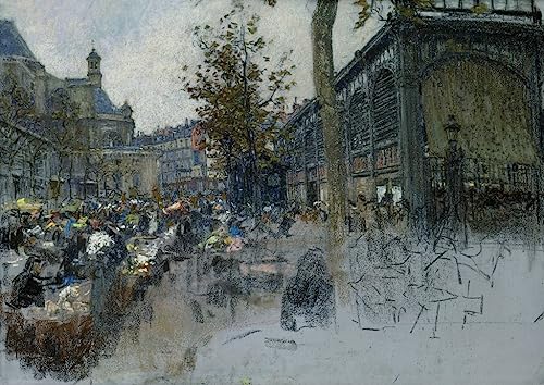 Tableau Étude pour les Halles Léon Lhermitte | Affiche Impression Toile Salon 60x90cm