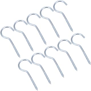 ULTECHNOVO Cup Hooks 10 Pack Screw-in Wall Hooks Wall Hook lamp Hook Hook up self-Tapping Hook Hook Cup Screw Hooks Screw-in Hooks
