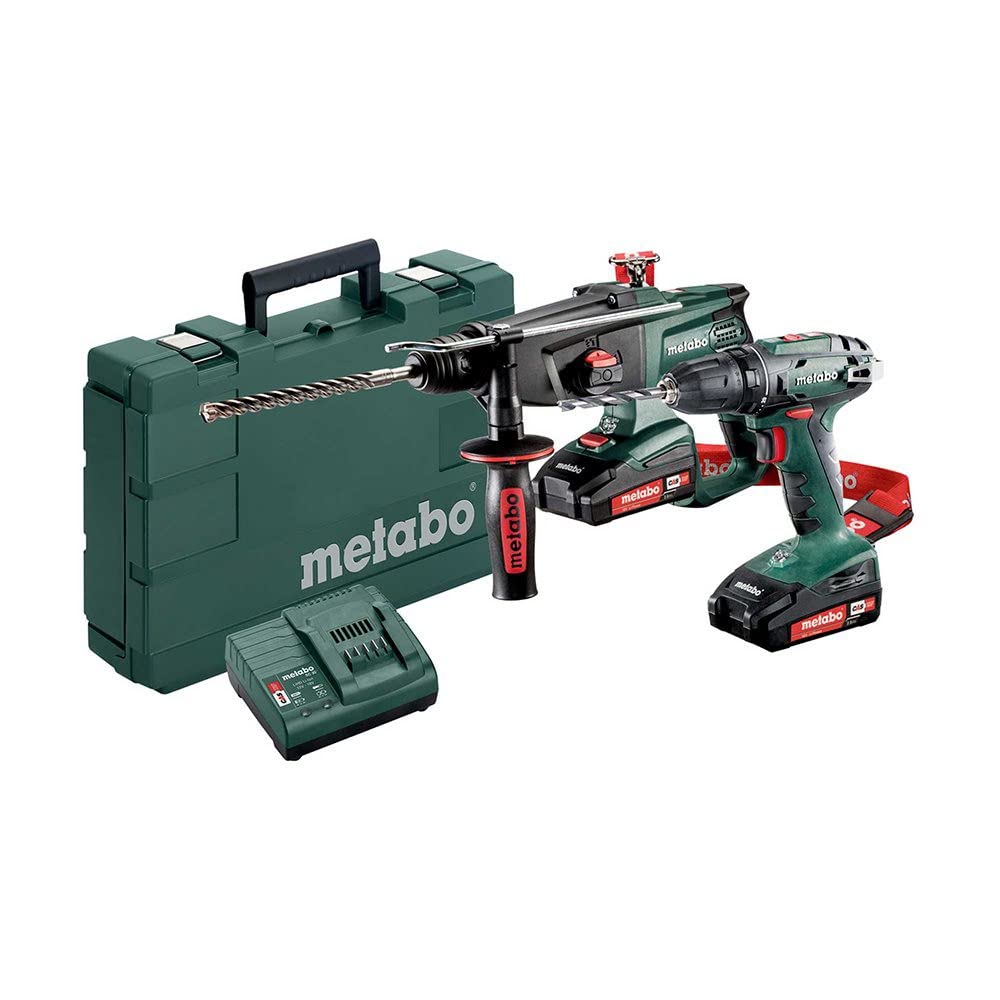 Metabo Combo Set 2.3.2 18 V * BS Li + KHA - (2x 2,0 ah) - batteria e il caricabatterie combo