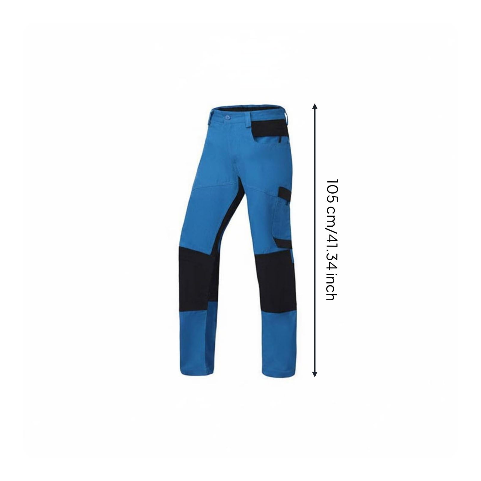 Pantaloni Antitaglio Tasche Multiple Pantaloni Antitaglio Motosega Certificazione EN Standard 11393-2 Abbigliamento Protettivo per Taglio Legna, Blu Chiaro 34