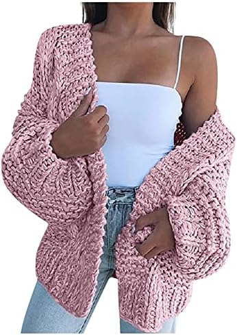 Women Two Piece Set Fall,Women's Autumn and Winter V-neck Color Matching Loose Knitted Sweater Cardigan Sweaters for Women