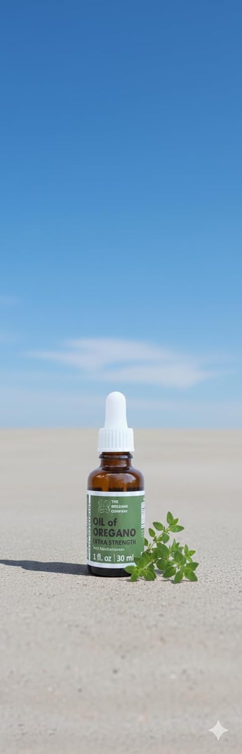 THE OREGANO COMPANY- Oil of Oregano 1 fl. oz 30 ml, Extra Strength, Liquid, Vegan, Vegetarian, Non-GMO, Gluten Free Drops, Seasonal Drops, Natural, Edible Food Grade, Aceite De Oregano