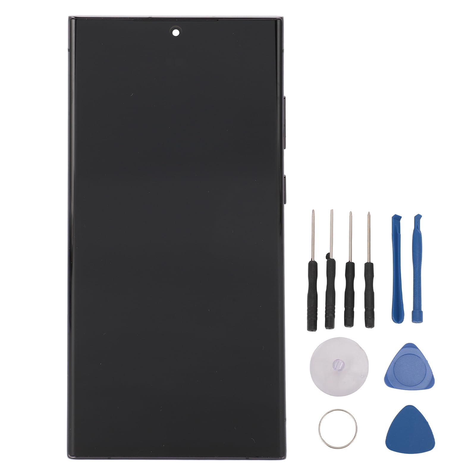 OLED Screen for S23 Ultra, LCD Digitizer Replacement for S23 Ultra EU Version, Display Screen for Touch Screen Repair Kits, with Black Frame