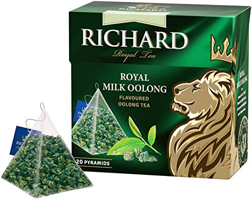 RICHARD Royal Milk Oolong, Flavoured Oolong Loose Leaf Green Tea in Pyramids, 20х1,7g