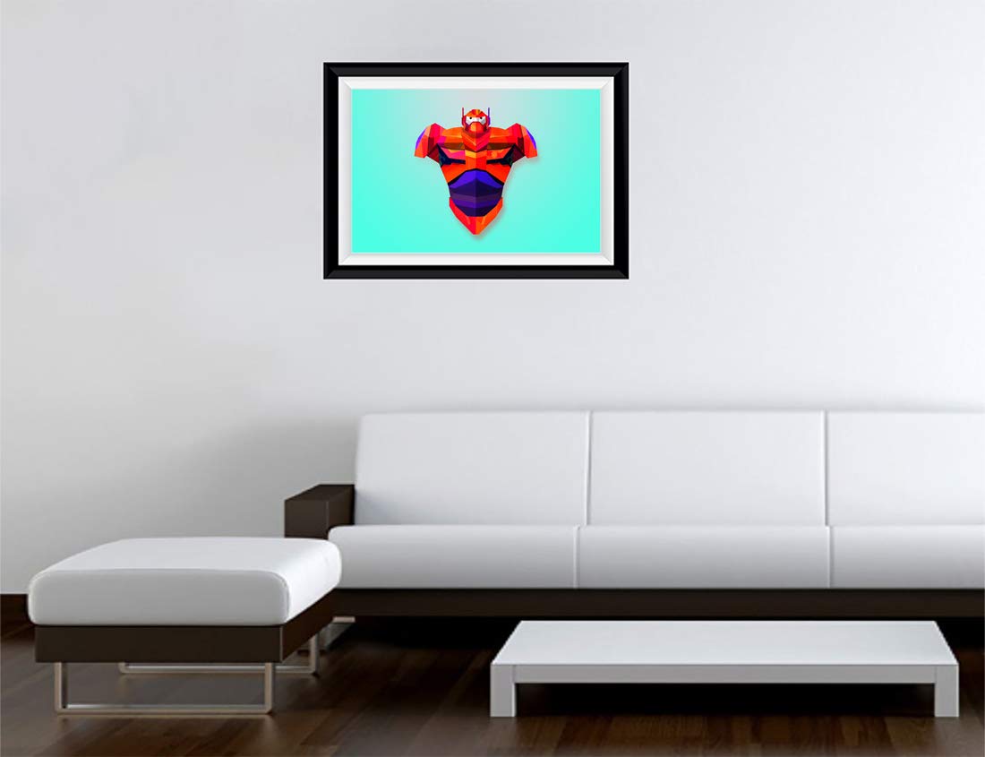 Gadgets Wrap Printed Landscape Photo Frame Style Decal Decor - Scan Complete, 60 Cm X 5 (Multicolor)