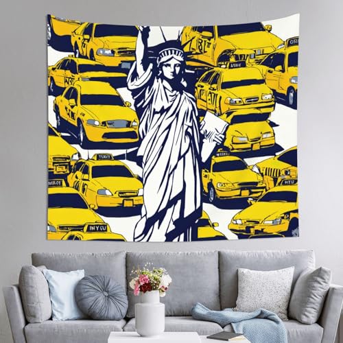 Tapisserie New York 152x130 pour masquer un mur nu de chambre ou salon