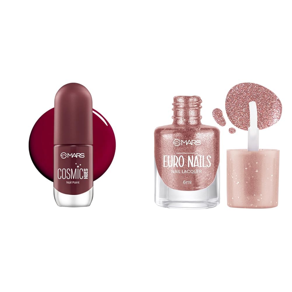 MARS EURO Cosmic Hues Nail Polish Combo (Shade-44) (04-RIGEL RED)-picture-41