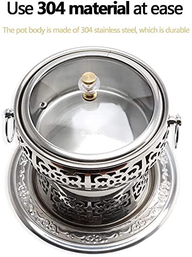 Olla Caliente Buffet Retro de Acero Inoxidable para Cocina miniatura 3