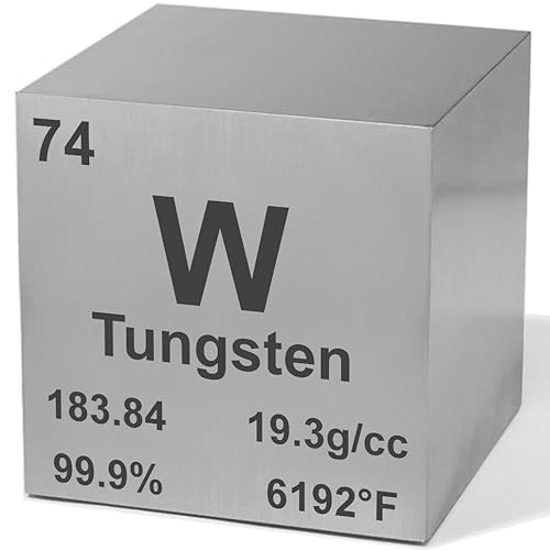 Tungsten 1" Metal Density Cube