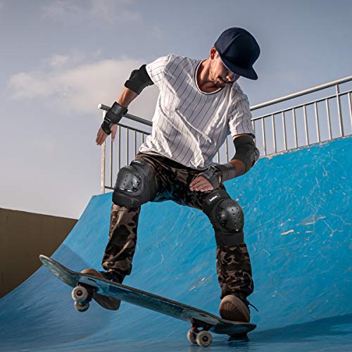 image for Ledivo Protective Gear Set for Kids/Youth/Adult Knee Pads Elbow Pads W