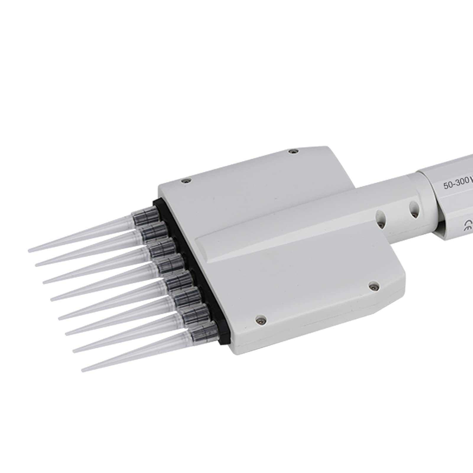 Pipeta multicanal de 8 canales de Zenithaur, 50-300 μl de volumen variable ajustable Micropipette ergonómico con pantalla digital para uso de laboratorio y educación