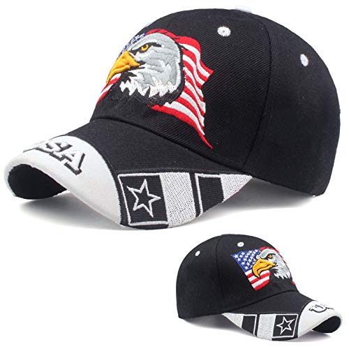 Image of Patriotic-USA-Eagle-Baseball-Caps-Woman-Man-Sun-Hat for 4th-July