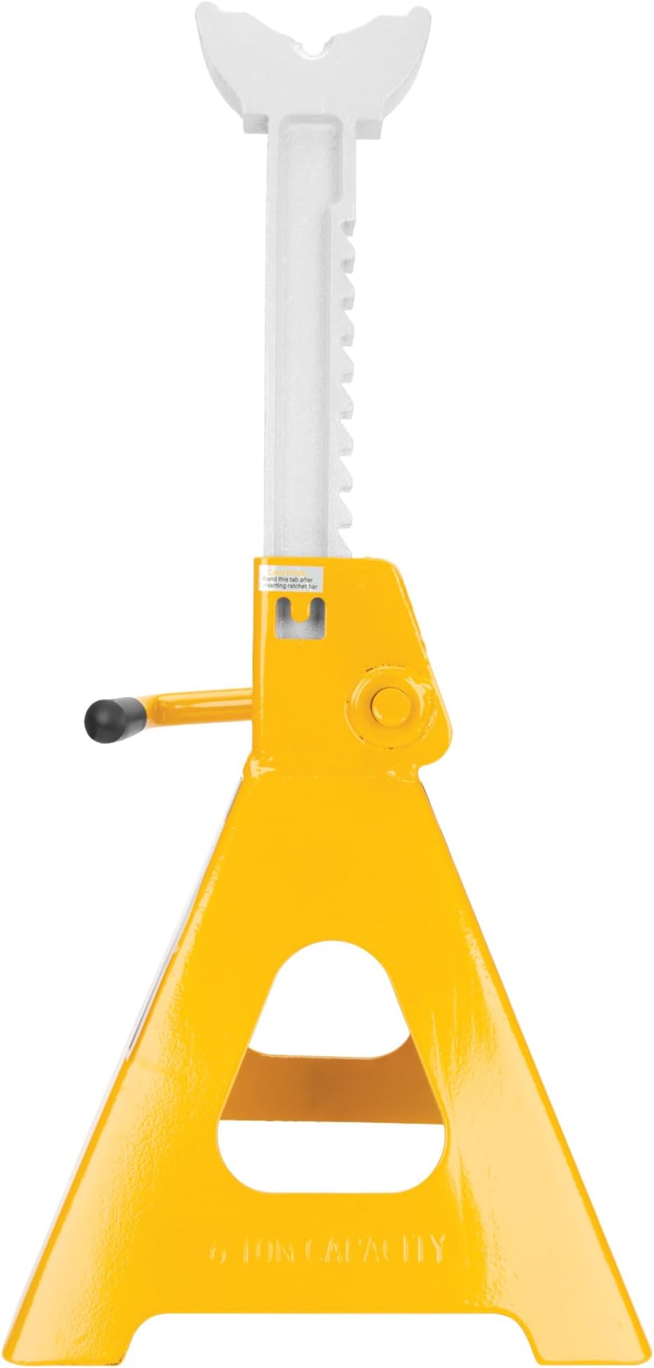 Performance Tool W41023 Ratcheting Jack Stand Set for Lifting Vehicles During Maintenance Yellow 6 Ton