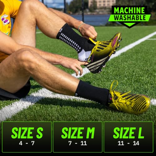 Image of Lux Dual Grip Soccer Socks for Men & Women - DualGrip Engineered for Performance & Comfort - Anti-Slip Grip Socks for Soccer
