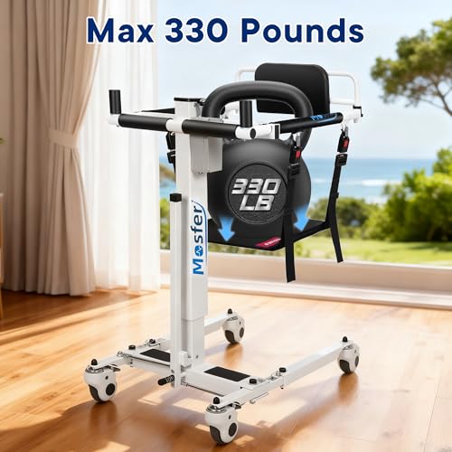 Mosfer Electric Patient Lift Transfer Chair for Car,Chair Lift Assist Devices for Home Seniors and Disabled,Portable Folding Electric Assist Lift Aid for Seniors,Adults
