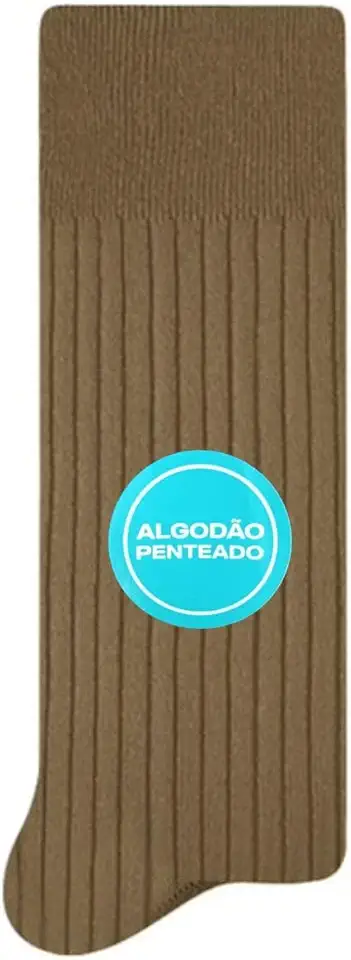 Meia Social Masculina Algodão Penteado Selene 8006