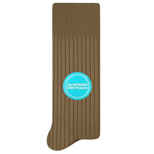 Meia Social Masculina Algodão Penteado Selene 8006