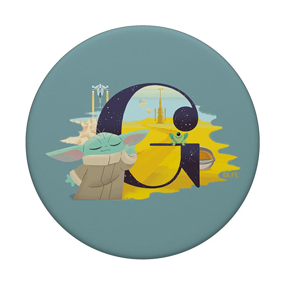 Star Wars Disney Alphabet Monogram Letter G for Grogu PopSockets PopGrip Intercambiabile