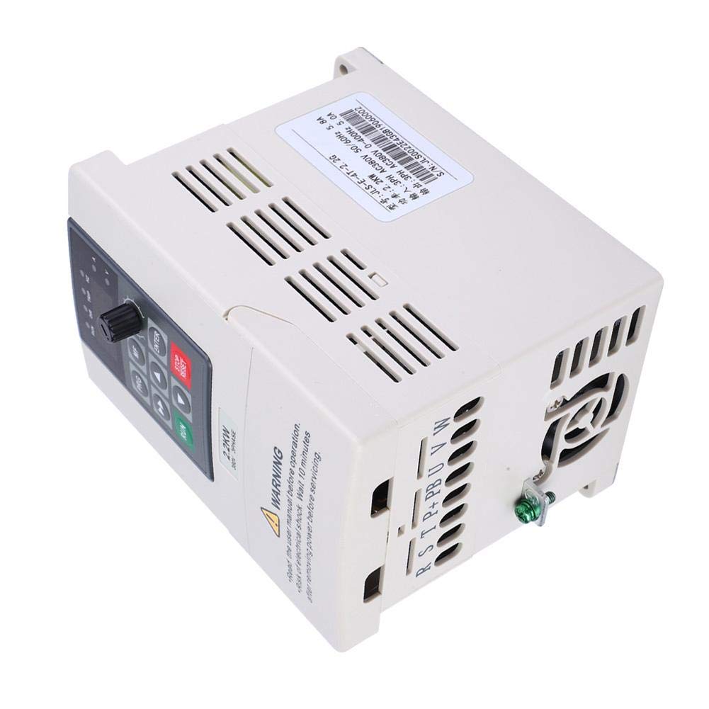 Frequenzumrichter, 3 Phasen Wechselstrom Wechselrichter, 380V AC Frequenzumrichter VFD Drehstrommotor mit Drehstromregler Zur Motordrehzahlregelung 2,2 KW
