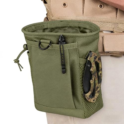 Bolsa tática Molle – Bolsa utilitária de cinto conversível para Airsoft, Paintball e caça, bolsa de recuperação de revista ajustável com anel D e Grimlock