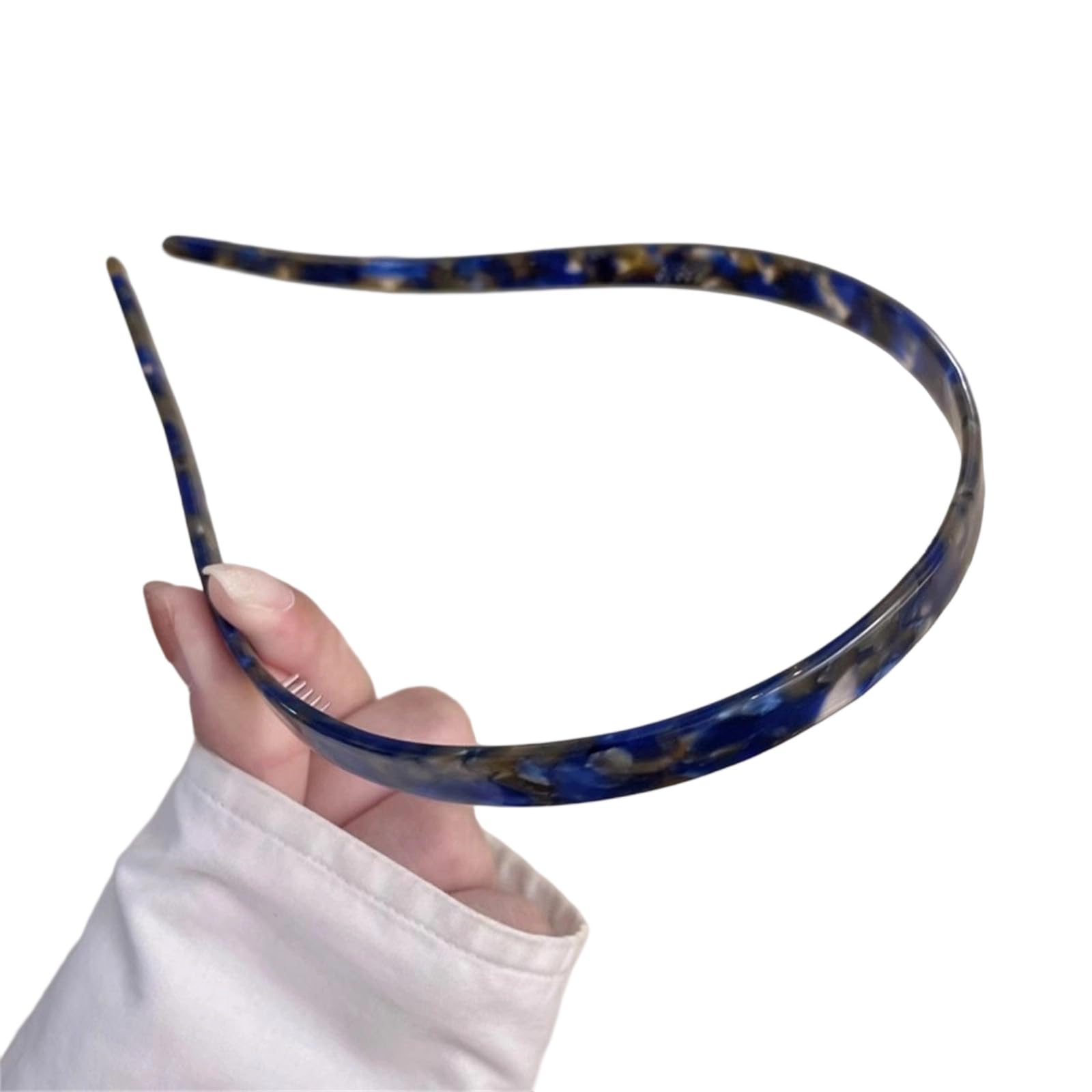 YUXITA NonSlip Hairband With Grip Lightweight Acetate Headbands For Women Girls Multi Color Set