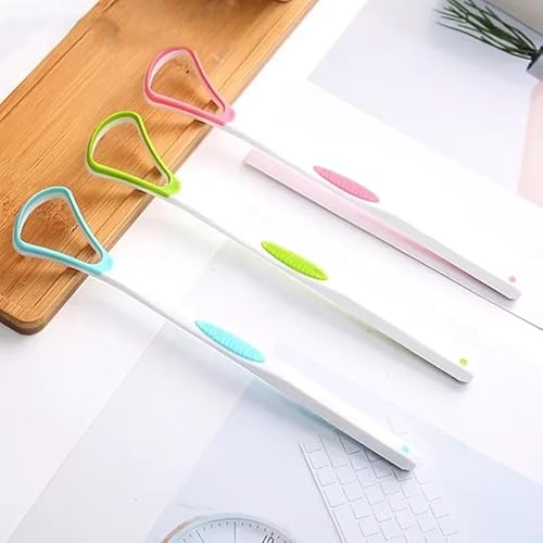 ノーブランド品 舌ブラシ シリコン 3本セット 舌クリーナー 舌 磨き ブラシ 舌に優しく 両面用 ブラシ 口臭ケア 舌苔 清掃 掃除 舌磨き 舌専用クリーナー 携帯用 携帯に便利 個包装 (3本) の商品画像 6