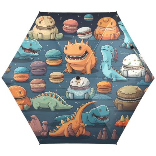 Parapluie protection UV petit poids léger pliable motif dinosaure