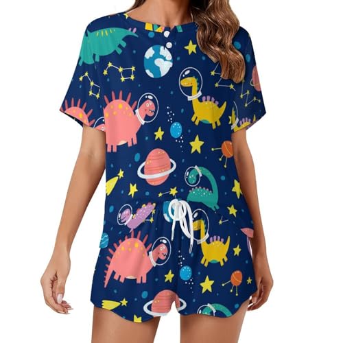 Pyjama dinosaure de l'espace pour éviter la chaleur nocturne en été