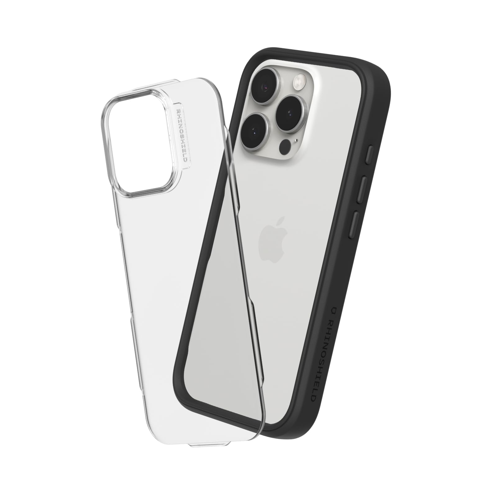 RhinoShield Modular Case Compatible with [iPhone 16 Pro Max] | Mod NX - Customizable Shock Absorbent Heavy Duty Protective Cover 3.5M / 11ft Drop Protection - Black