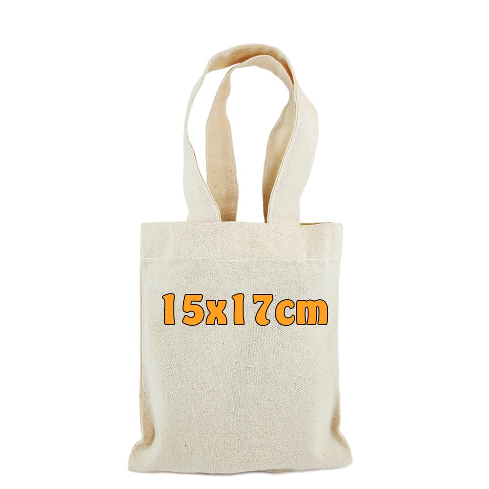 3 Unbedruckte Baumwolltaschen - DIY Stoffbeutel Mit Innentasche 42x34cm