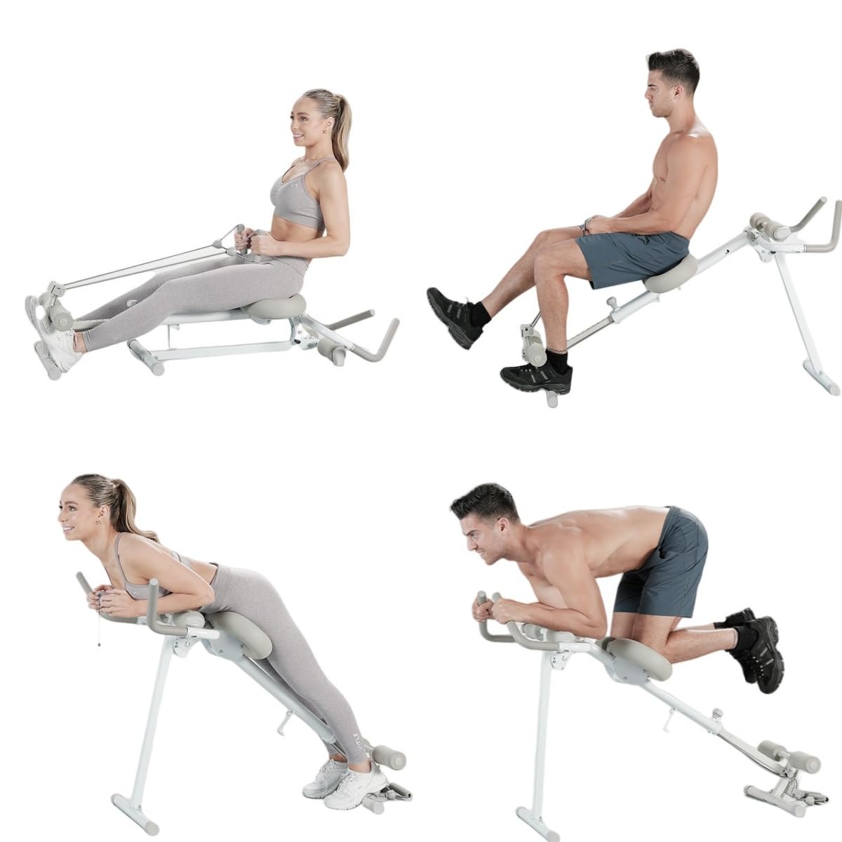 Amazon | 4-in-1ローイング マシン 腹筋トレーナーマシン ボート 漕ぎ