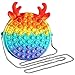 Sahgsa Juguete De Burbujas para Apretar, Bandolera Anti Ansiedad Y Antiestrés, Bandolera De Silicona Bandolera para Niños Y Adhs para Aliviar La Ansiedad