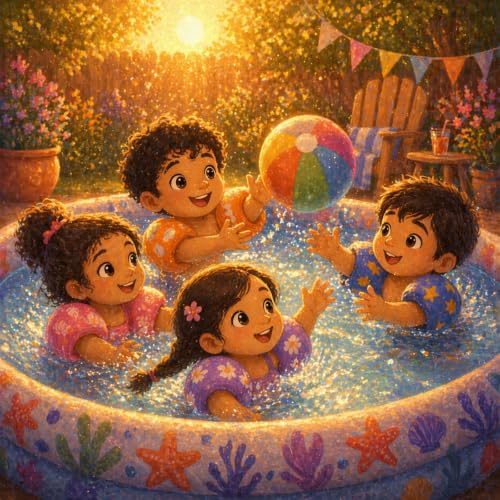 Ahmed's Pool Party 🏊 Children's Relaxing Story