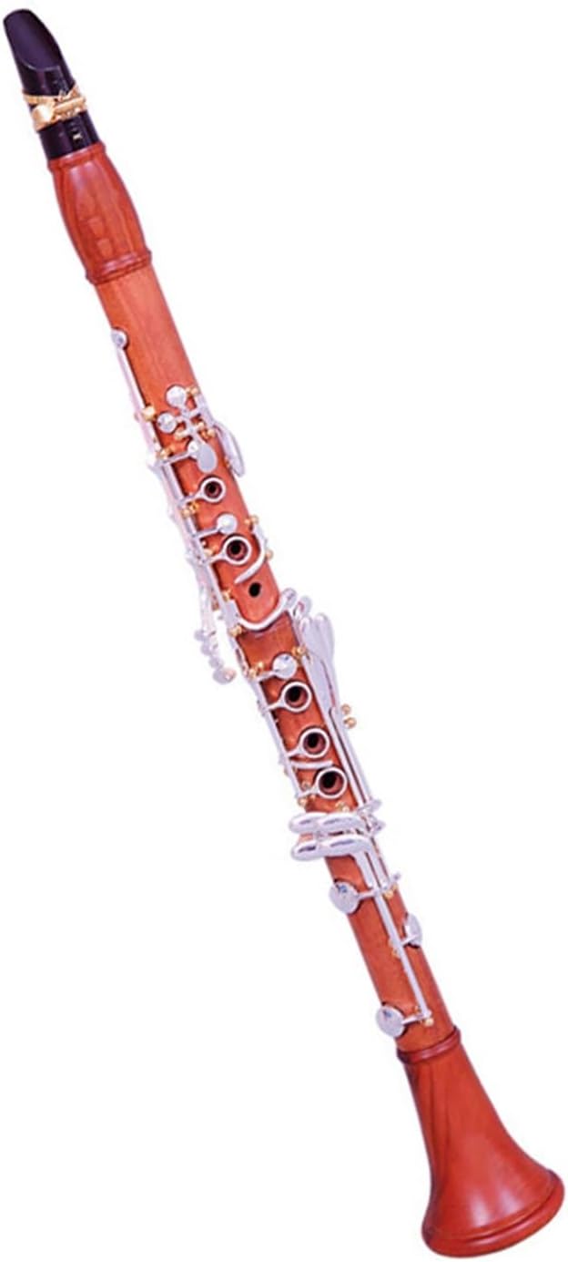 Rosewood Clarinet B Flat 17 Keys Silver Plated Performance Clarinet Instrument
