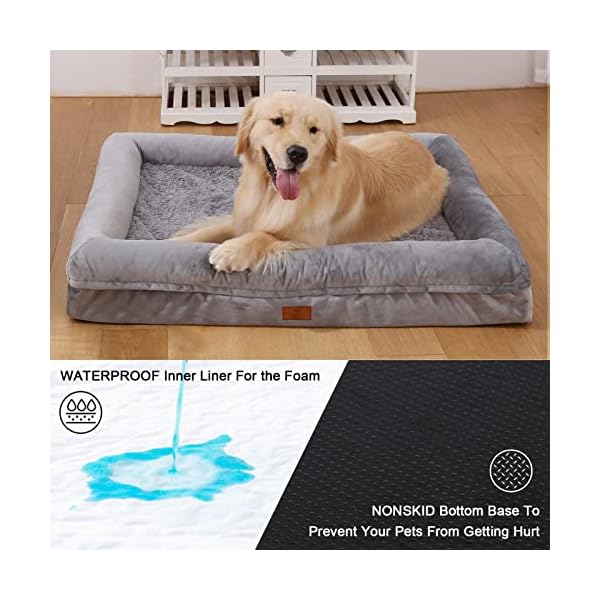 Yiruka Dog Beds for Extra Large Dogs: Orthopedic, Washable, Waterproof