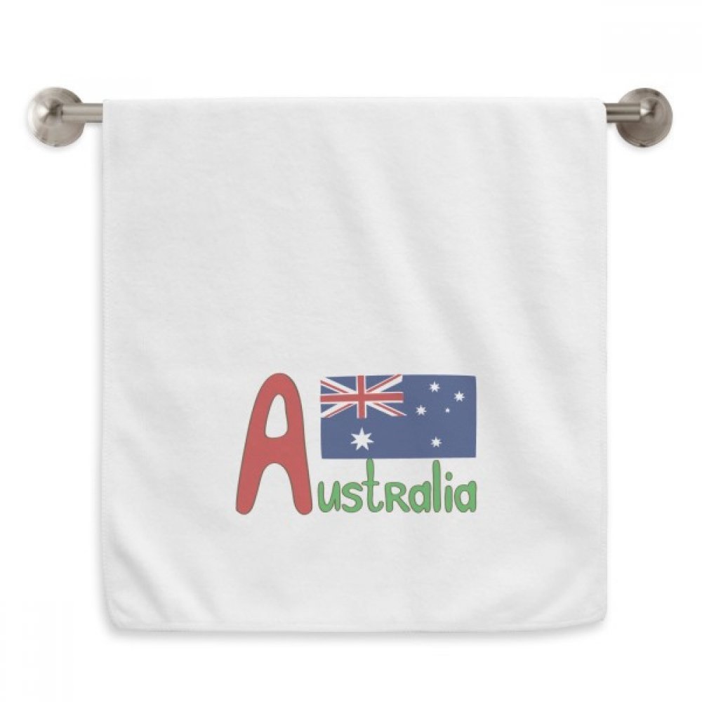 Serviettes Australie drapeau rouge motif bleu 13x29 pouces