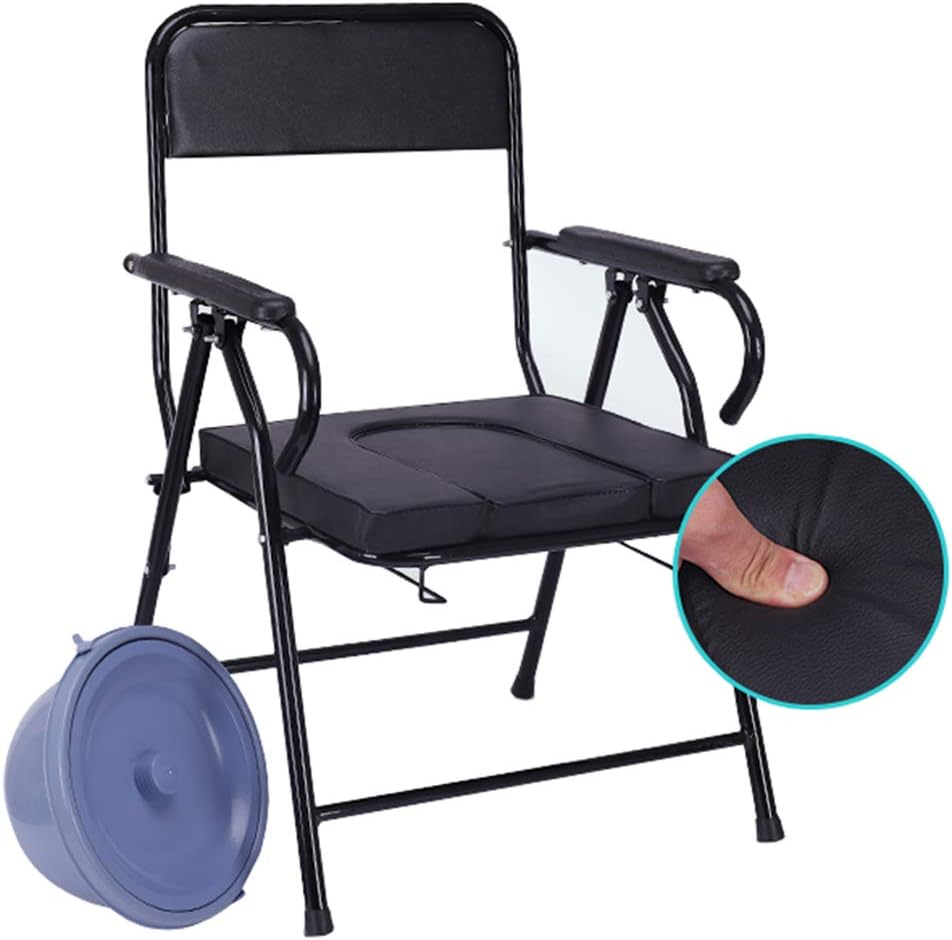 Folding Bariatric Bedside Commodes for Adults Handicap, Elderly Bathroom Shower