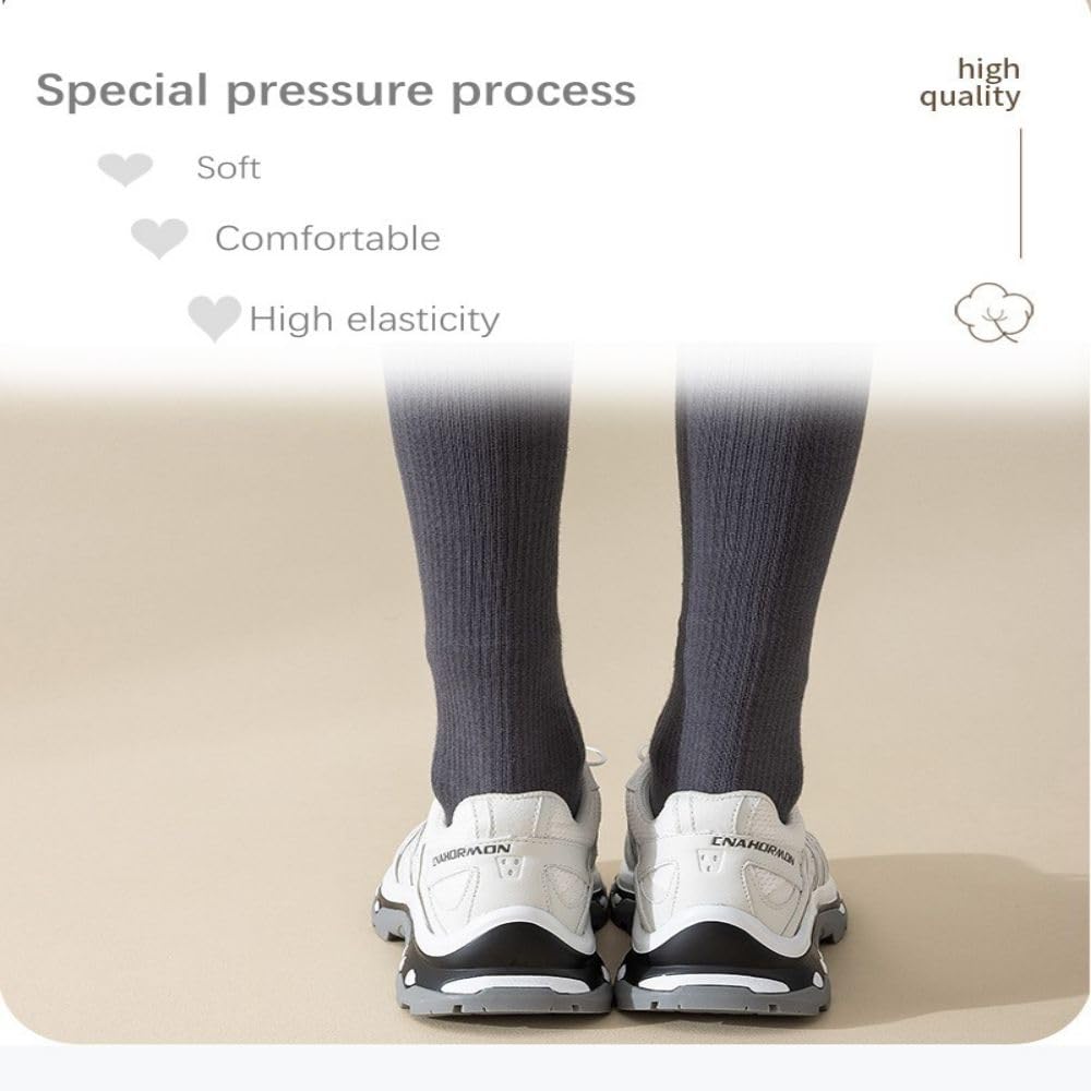 Yoga de Cinco Dedos para Otoño e Invierno, Calcetines Deportivos Antideslizantes de Longitud Media, Pantorrilla de Pilates para Mujeres, Señoras, Niñas (6 Pares)