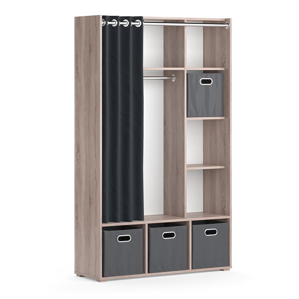 Vicco Kleiderschrank Luigi, Sonoma, 38 x 178.1 cm